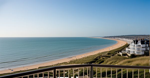 Location appartement houlgate : vue mer à 20m de la plage